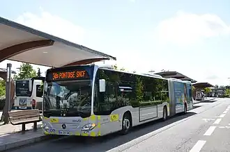 De nombreuses lignes de bus desservent Pontoise, comme la 34S