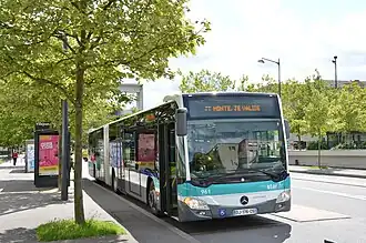 Mercedes-Benz Citaro G C2 no 961 à Villejean - Université.