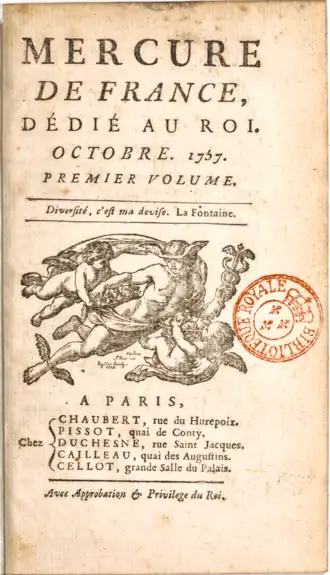 Image illustrative de l’article Mercure de France