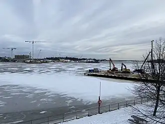 Le pont de Merihaka en février 2023.