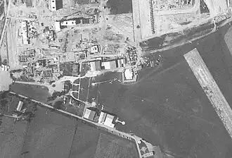 Infrastructures de l'aéroport Mermoz en 1966.