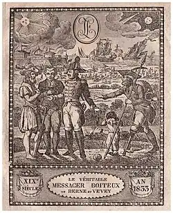 Couverture du Messager Boiteux de 1833