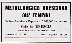 logo de Società Metallurgica Bresciana