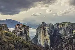 Le monastère de Météores, en Thessalie.