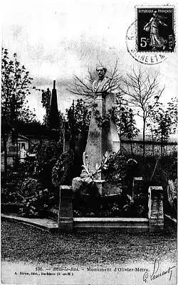 Monument à Olivier Métra, 1892, cimetière de Bois-le-Roi.