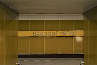 Image illustrative de l’article Národní třída (métro de Prague)