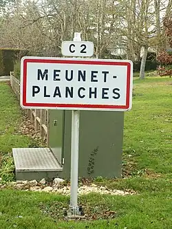 Le panneau d'entrée d’agglomération en 2017.