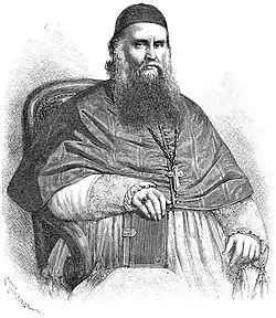 Gravure de Pierre Bataillon tirée de l'ouvrage d'Émile Deschamps, Les Îles Wallis (version néerlandaise De Wallis Eilanden, publiée en 1886)