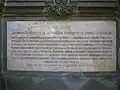 Cathédrale de Saint-Pol-de-Léon: plaque funéraire de La Marche sur son tombeau