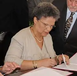 Michèle Pierre-Louis, Première ministre de 2008 à 2009.