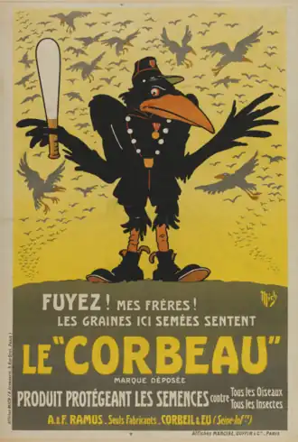 Fuyez ! mes frères ! les graines ici semées sentent le "Corbeau".