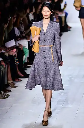 Ming Xi au Michael Kors Printemps/Été 2014 à la New York Fashion Week, en septembre 2013.