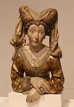 Buste-reliquaire Die schöne Ulmerin 1475-1480.