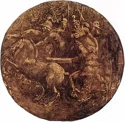 Bidgar jetant le corps du roi déchu Ioram dans le vignoble de Nabat