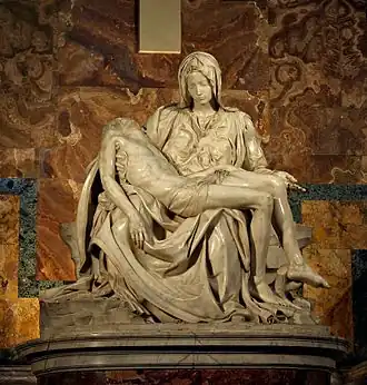 La Pietà de Michel-Ange (XVe&nbsp;siècle).