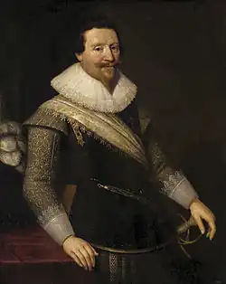 Michiel Jansz. van Mierevelt - Le Portrait du duc Wallenstein, XVIIe siècle
