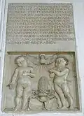 Épitaphe de Paul et Wolfgang von Freyberg (vers 1520); putti de Hans Daucher&nbsp;(de)