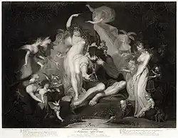 Midsummer Night's Dream, Acte IV, Scène I, d'après Henry Fuseli (1796, Library of Congress).
