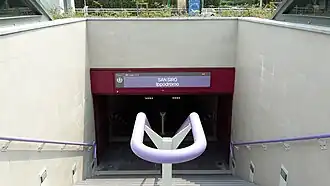 Image illustrative de l’article San Siro Ippodromo (métro de Milan)