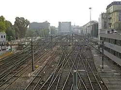 Vue d'ensemble de l'intérieur de la gare (2011).
