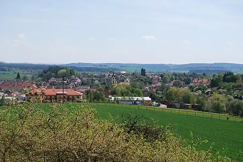 Milevsko : vue générale.