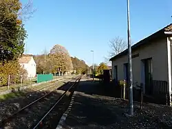 La voie en direction de Brive.