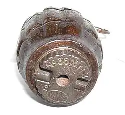 Grenade, vue de dessous.