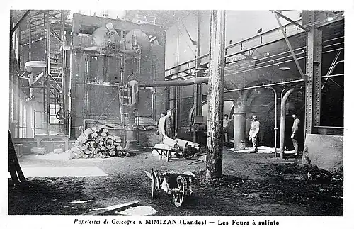 Les fours à sulfate de la papeterie de Mimizan