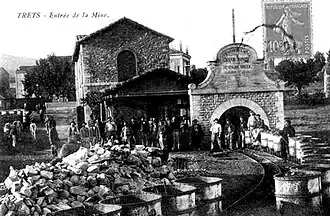 Une galerie de mine de Trets.