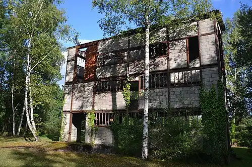 Lavoir à charbon du site de la Lande (Bosmoreau-les-Mines, Creuse).