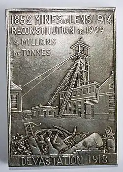 Mines de Lens (1929), plaquette.