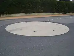 Mini rond-point en France