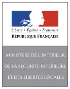 Logo du Ministère de l'Intérieur, de la Sécurité intérieure et des Libertés locales  de 2002 à 2005