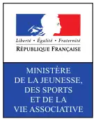 Logo du ministère de la Jeunesse, des Sports et de la Vie Associative en 2004-2007.