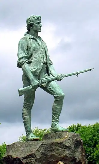 Minuteman de Lexington représentant John Parker