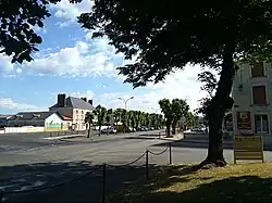 La place du Mail et sa gendarmerie où se tenait la fameuse foire aux ânes.