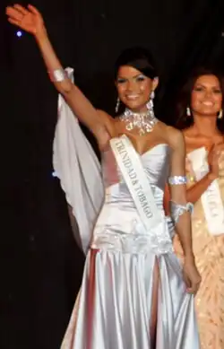 Gabrielle Walcott à Miss Monde 2008.