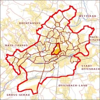 Localisation de Westend