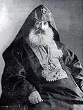 Mkrtich Khrimian dans son costume de catholicos de tous les Arméniens.