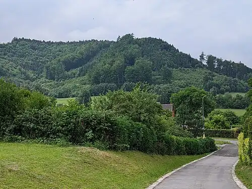 La colline de Mladějov (591 m).