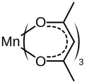 Figure 4 : structure de l'acétylacétonate de manganèse III.
