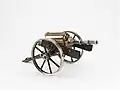 Modèle réduit de projet de canon-revolver muni d’un barillet à six coups, 1861, sans bouclier