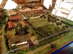 Maquette d'une villa romaine de Germanie.