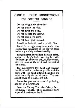 Page de manuel de danse.