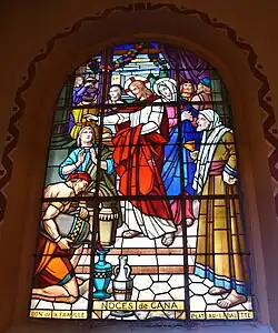 Vitrail Les noces de Cana.