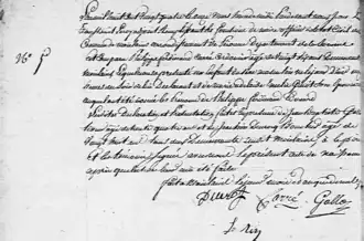 Son acte de naissance.