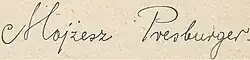 signature de Mojżesz Presburger
