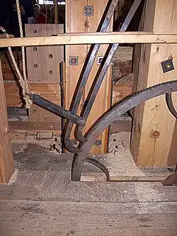 Roue à rochet (détail)