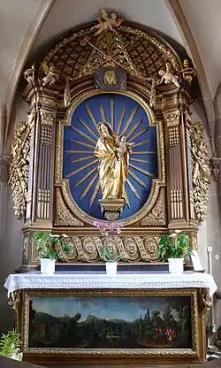 Autel de la Vierge ou de la Croix (XVIIIe&nbsp;siècle).