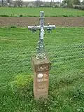 Une croix du pèlerinage Saint-Jacques-de-Compostelle.